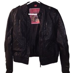 Faux Leather Jacket